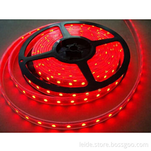 SMD3528 Red LED strip light, cool white, white PCB